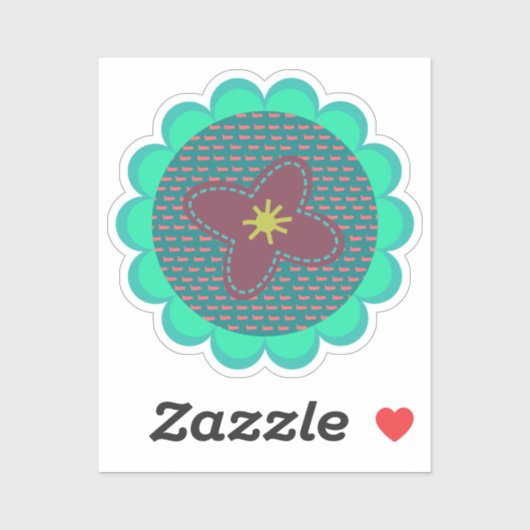 Met de hand getekende Sticker van vinyl, op maat g (Vel)