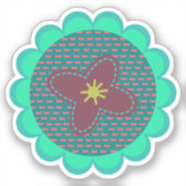 Met de hand getekende Sticker van vinyl, op maat g (Voorkant)