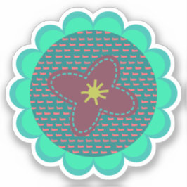 Met de hand getekende Sticker van vinyl, op maat g