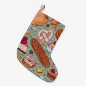 Met de hand getekende, stijlvolle, stijlvolle, kle kleine kerstsok (Voorkant (Hangend))