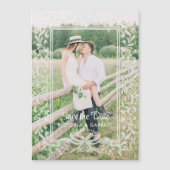 Met de Hand Getekende Strik/Foto Save the Date (Voorkant)