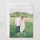 Met de Hand Getekende Strik/Foto Save the Date (Achterkant)