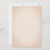 Met de hand getekende strik gestippelde babyshower kaart (Achterkant)