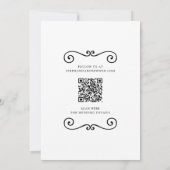 Met de Hand Getekende Tekening Rand Trouwen Aankon Kaart (Achterkant)