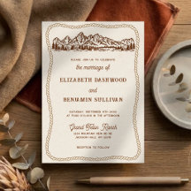 Met de Hand Getekende Teton-bergen Chic Westerse H