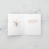 Met de Hand Getekende Thee Bruidsfeest Dank Je Bedankkaart (Binnen)