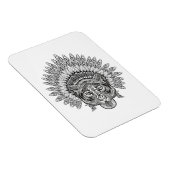 Met de hand getekende tijger in stijl magneet (Rechterzijde)