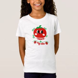 Met de hand getekende tomaat is mijn vibe t-shirt