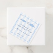 Met de hand getekende 'Twee Vissen Minder' Bruidsd Bedankjes Labels (In situ)