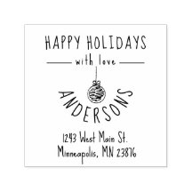 Met de hand getekende vakantie familie aangepast r