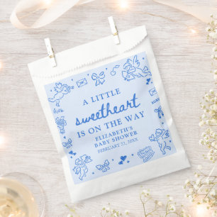 Met de hand getekende Valentijn Little Sweetheart Bedankzakje