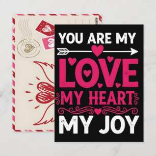 Met de hand getekende Valentijnskaart Mail Idee Briefkaart