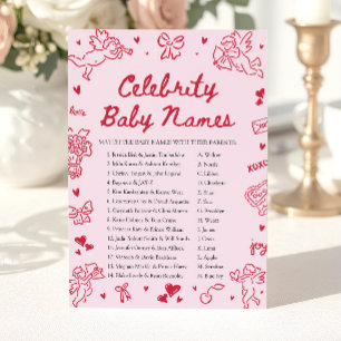 Met de hand getekende Valentijnsster-celebrities-b Kaart