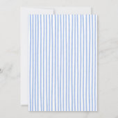 Met de Hand Getekende Verse Bruiloftsborrel Blauw Kaart (Achterkant)