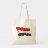 Met de Hand Getekende Vervaagde Vlag van Egypte Tote Bag (Achterkant)
