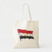Met de Hand Getekende Vervaagde Vlag van Egypte Tote Bag (Voorkant)
