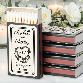 Met de Hand Getekende Vintage Cake Huwelijk