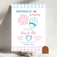 Met de Hand Getekende Voetbal of Pom Poms Geslacht