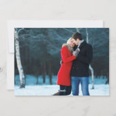 Met de hand getekende vrolijke kus rode glitter fe feestdagenkaart (Achterkant)