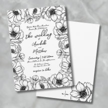 Met de Hand Getekende Whimsical Bruiloft