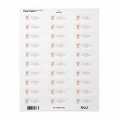Met de Hand Getekende Whimsical Halloween Bruidsfe Etiket (Full Sheet)