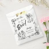 Met de hand getekende Whimsical Halloween Bruidsme Bedankzakje (Gezegeld)