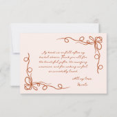 Met de Hand Getekende Whimsical Halloween Bruiloft Bedankkaart (Achterkant)