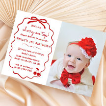 Met de hand getekende Whimsical Kers Op de Top Fot