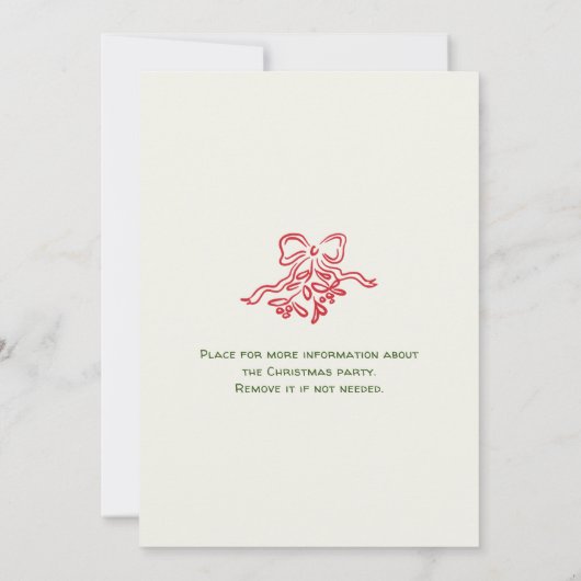 Met de hand getekende Whimsical Kerstvakantiefeest Kaart (Achterkant)