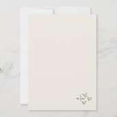Met de Hand Getekende Whimsical Retro Bruiloft Kaart (Achterkant)