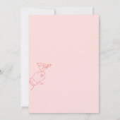 Met de Hand Getekende Whimsical Vriendenmas Kerstf Kaart (Achterkant)