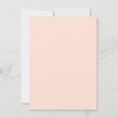 Met de hand getekende Wildbloemen Peach Save the D Date (Achterkant)