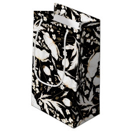 Met de hand getekende wilde bloemen Elegant modern Klein Cadeauzakje