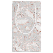 Met de hand getekende wilde bloemen elegant modern klein cadeauzakje (Voorkant)