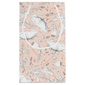 Met de hand getekende wilde bloemen Elegante moder Klein Cadeauzakje (Achterkant)