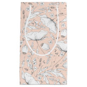 Met de hand getekende wilde bloemen Elegante moder Klein Cadeauzakje (Voorkant)