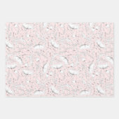 Met de hand getekende wilde bloemen potlood schets inpakpapier vel (Voorkant 2)