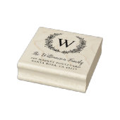 Met de hand getekende Wreater Familienaam Return A Rubberstempel (Stempel)