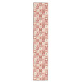 Met de Hand Getekende Zoete Patchwork - Tafel Runn Medium Tafelloper (Voorkant)