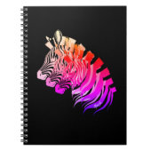 Met de hand getrokken 3-in-1 Sunset Zebra-laptop Notitieboek (Voorkant)