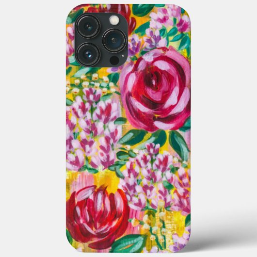 Met de hand getrokken acrylvezel verf Case-Mate iPhone case (Achterkant)