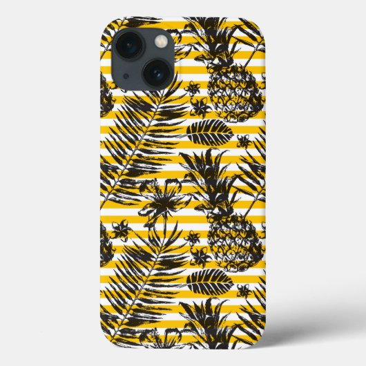 met de hand getrokken anananassen Case-Mate iPhone case (Achterkant)