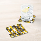 met de hand getrokken anananassen kartonnen onderzetters (Insitu)