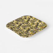 met de hand getrokken anananassen papieren bordje (Gebogen)