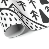 Met de hand getrokken bergen zijn ingesteld. colle cadeaupapier (Rol Hoek)