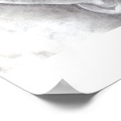 met de hand getrokken biddende handen poster (Hoek)