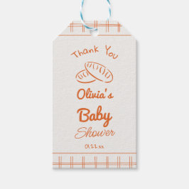 Met de hand getrokken broodje in het ovenneutrale  cadeaulabel