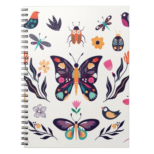 Met de hand getrokken collectie van elementen van notitieboek (Voorkant)