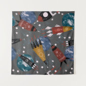 Met de hand getrokken digitaal potlood pastelkleur wandkleed (Voorkant (horizontaal))