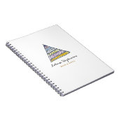 met de hand getrokken driehoek notitieboek (Rechterzijde)